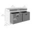 Shoe Bench with Cushion Seat, 2 Fabric Drawers for Entryway Hallway