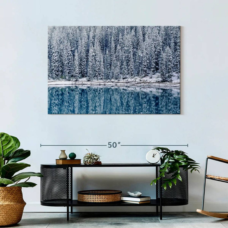 Alvord Moraine Lake Winter Reflection, 30'' H x 45'' W