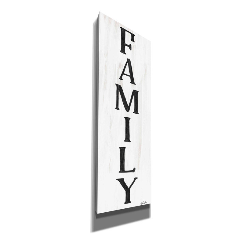 «Family» par Lauren Rader, toile, art mural, H 60 po x l 20 po x P 1,5 po