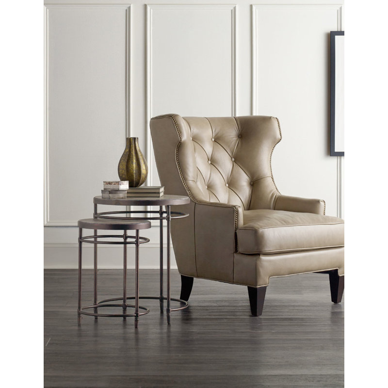 St. Armand Solid Wood Nesting End Table