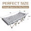 Lit de camp pliant avec matelas en coton pour le bureau, la maison et la plage, 450 lb-87885850