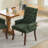Elegant Upholstered Chenille Fabric Accent Dining Chair With Curved Solid Wood Legs And Tufted Design For Dining Room, Kitchen, And More-1743650715