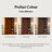 55.12" Retro Light Luxury Walnut Color Wine Cabinet & Display Cabinet Combination, Tempered Glass Door