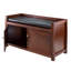 Banc de rangement en bois Gillard