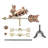 25'' H Metal Animals Weathervane