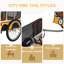 Grande remorque à vélo pliante pour chiens - roues 20 x 2 1/8 po, structure en acier robuste, conception spacieuse, vélo tout-terrain-123319055