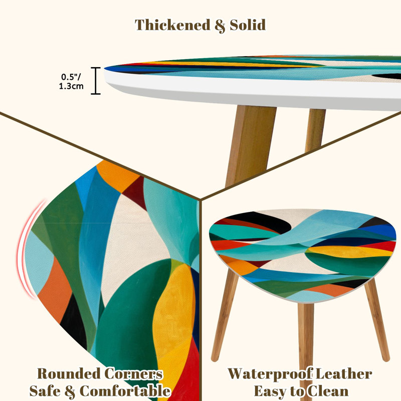 Ensemble de 2 tables basses gigognes Triangle