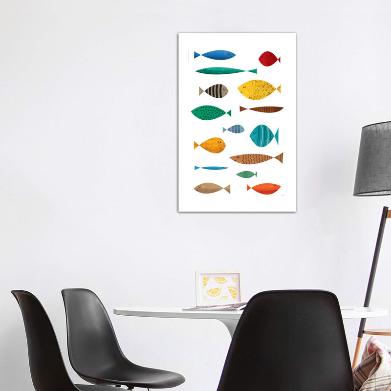 " Fish ", Wrapped Canvas, No Mat, 48" H x 32" W x 1.5" D