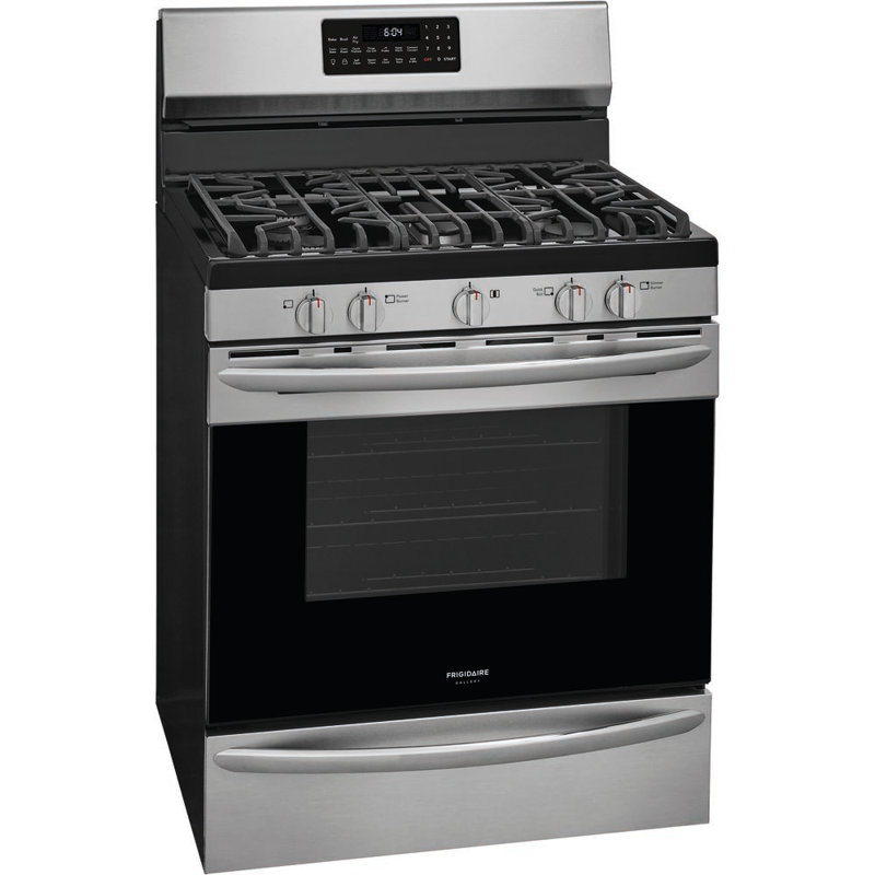 30" 5 cu. ft. Freestanding Gas Range with Convection Oven, Smudge Proof Stainless