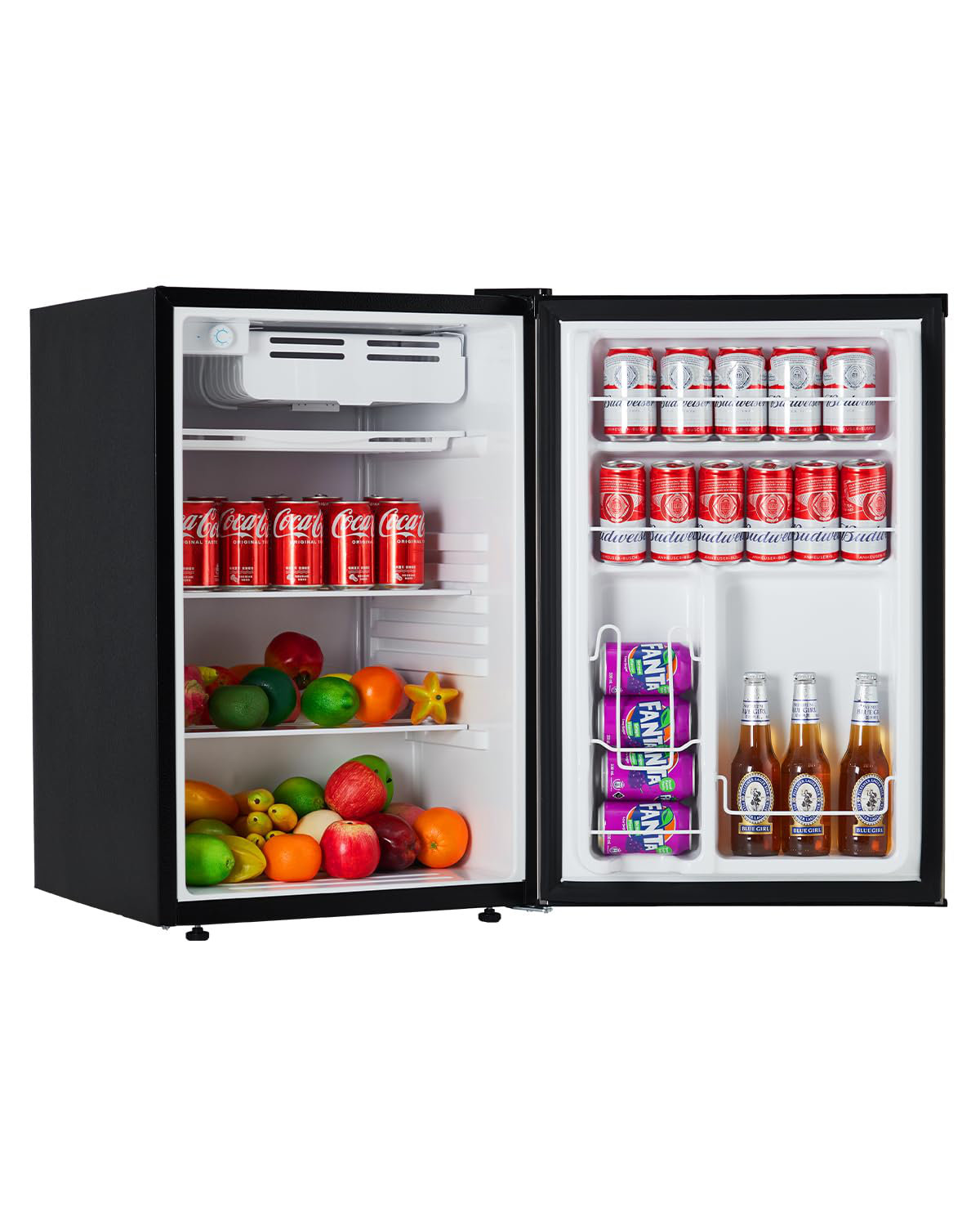 4.5 Cu. Ft. Compact Refrigerator, Single Door Mini Fridge, Adjustable Shelves, Quiet, Energy Efficient, Silver — FIN-0019168 | Fridge.com