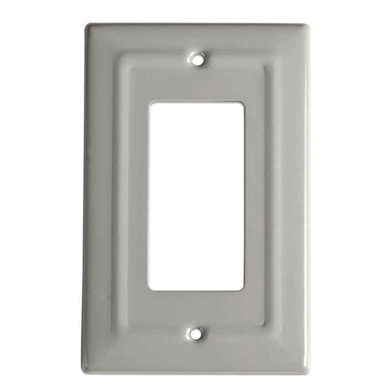 Architectural 1 - Gang Rocker Standard Wall Plate, Matte Black, 1