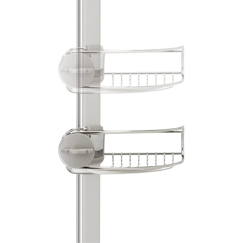 Stainless Steel Adjustable Tension Pole Shower Caddy