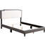 Grand lit confortable gris - l 86 po x l 63 po x H 47 po, fait de mousse de coton pour plus de confort