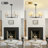 5-Light Modern Dimmable Chandelier With Fabric Shades-1573470183