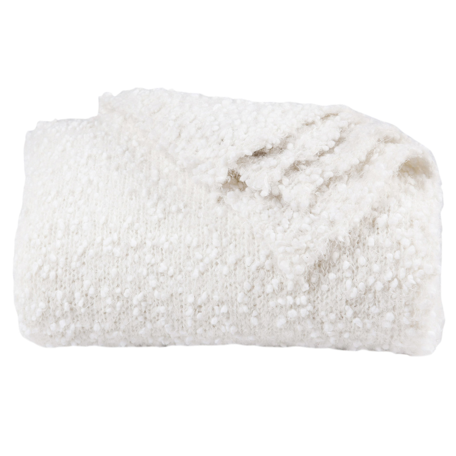 Bowmanville Knit Throw Blanket, White