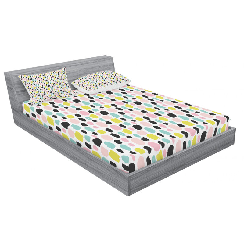 Microfiber Patterned Sheet Set, Full Sheet Set + Fitted Sheet + 2 Pillowcases