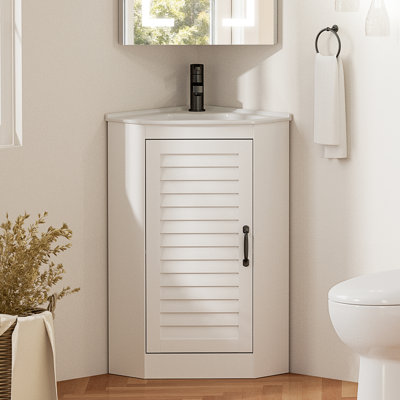 Ensemble de meuble-lavabo de coin 16 po avec lavabo