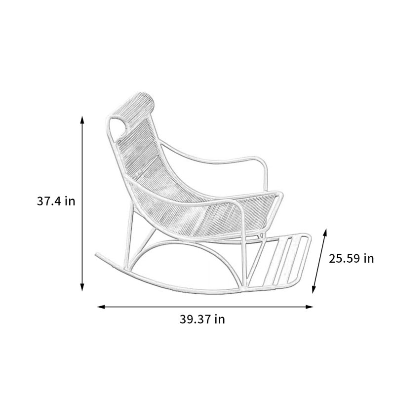 Chaise berçante Casual Art Style