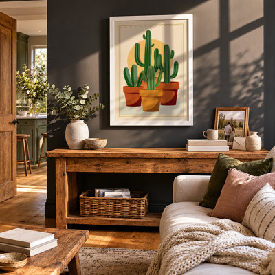 Desert Trio Botanical - Framed Print