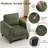 Mid-Century Accent Chairs Featuring Wide Backrest-311153058