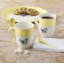 Ensemble de 2 tasses Lenox Butterfly Meadow jaune avec cuillères