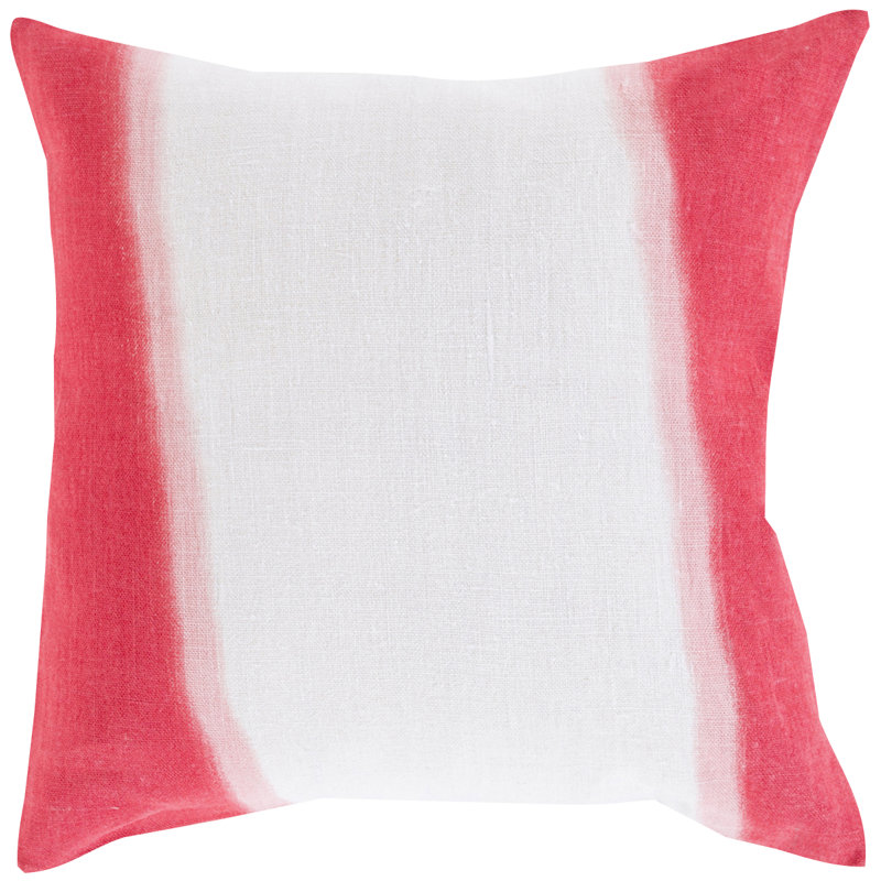  Coussin Lin, H 18 po x l 18" x P 4 po, Corail, Duvet