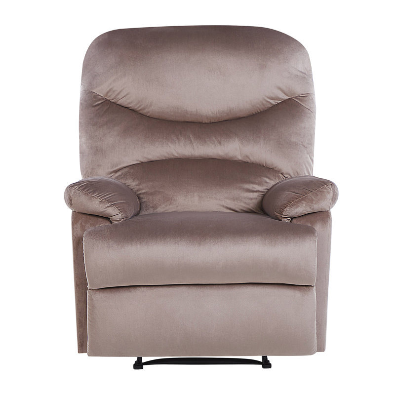 Whitford 85cm Wide Velvet Glider Standard Recliner, Taupe 