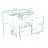 Kitchen Island with Drop Leaf, Drawer, Side Rack and Towel Rack-187620646