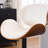 24"H Swivel Upholstered Barstool, Faux Leather Bar Stool for Kitchen Island, Adjustable Height Counter Stool with Back-111655710