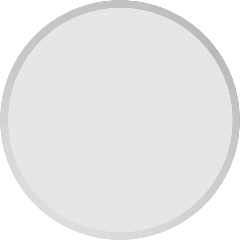 Rosette standard à bord biseauté Grayson (paquet de 2), H 7 po x l 7 po x P 1 po