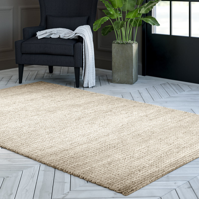 Bosch Natural Fiber Hand Woven Jute Rug, Rectangle 4' x 6'