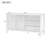 Minimalist Wave-Pattern Sideboard With Functional Storage, Accent Cabinet