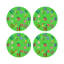 Winter In Florida Pink Vegan Leather Round Coasters-255015383