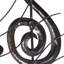 Metal Wall Decor Musical Notes in Brown Metal with Gold Details