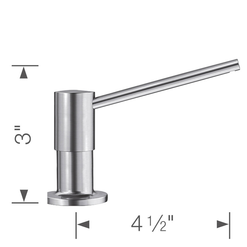Torre Soap Dispenser - PVD Steel, PVD Steel