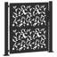 Barrière de jardin vidaXL noire 105 x 205 cm-113055252-113055255