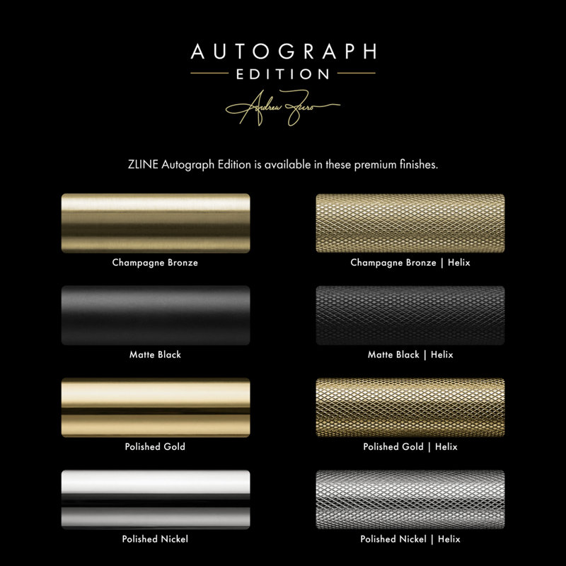 ZLINE Autograph 30 in. Paramount Induction Rangetop w/ 4 Elements in Black Steel and Gold Accents