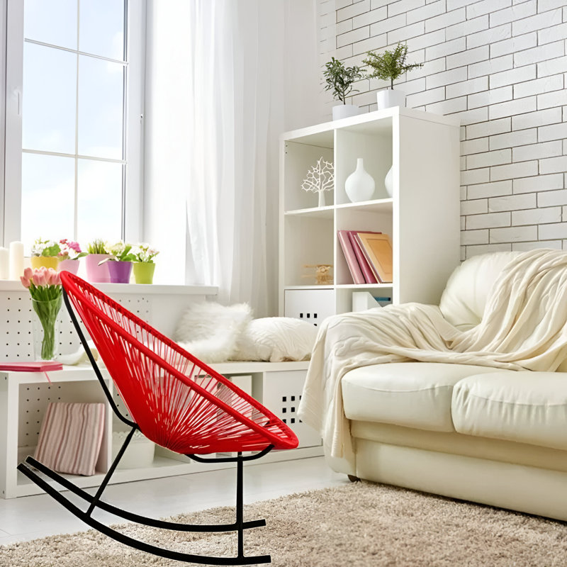 Chaise berçante Acapulco, Rouge