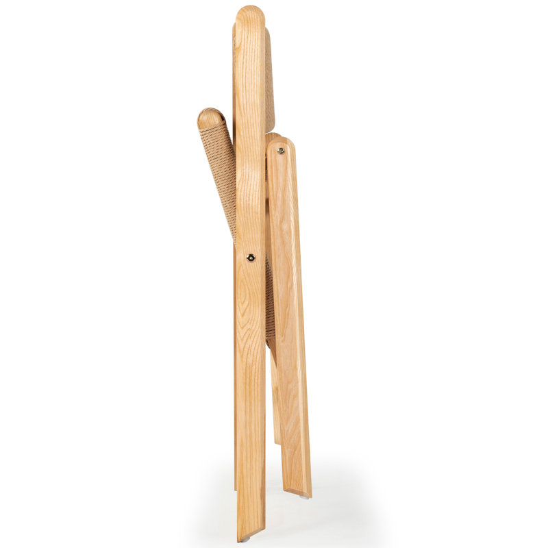 Shaylie Paper Cord Folding Dining Chair, Natural 