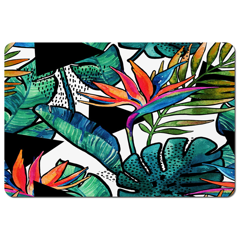 Driti Wood Floral Rectangle Placemat