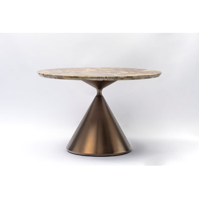 Round Metal Base Dining Table