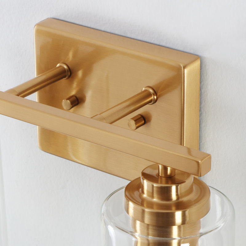 Quitterie - Éclairage pour meuble-lavabo, Or, Clear, 2
