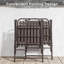 Brun - [Installation instantanée] Chaise pliante 2 pièces, aucun assemblage requis, capacité de 350 lb, résistante à la rouille et anti-taches pour balcon / jardin