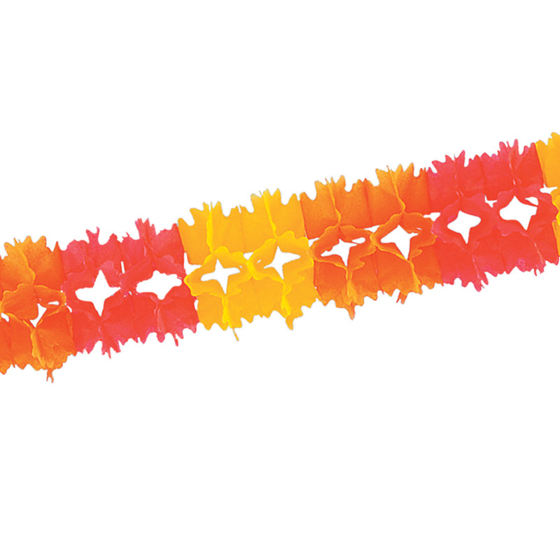 174'' Novelty Garland Garland, Gold/Orange/Red