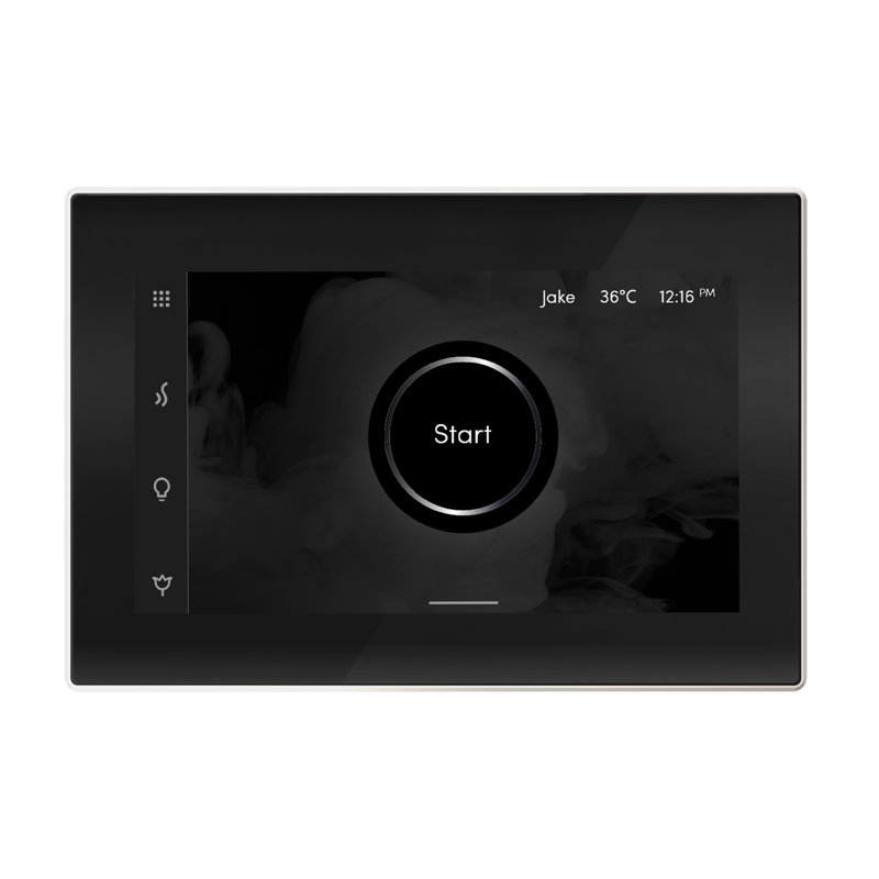 iSteamX Steam Shower Control and Steamhead, Black/White