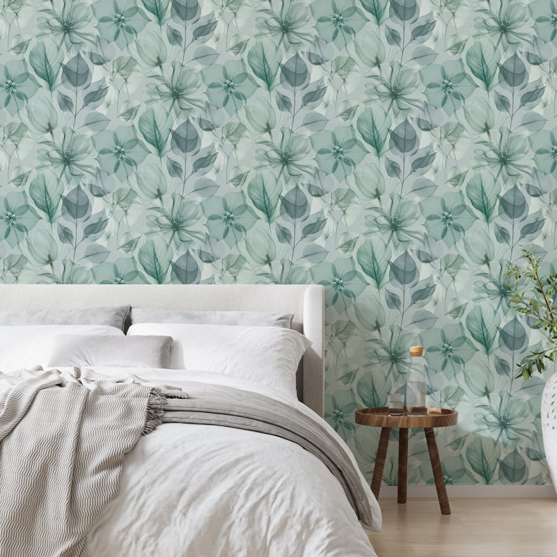 Arlington Aquamarine Wallpaper, Blue