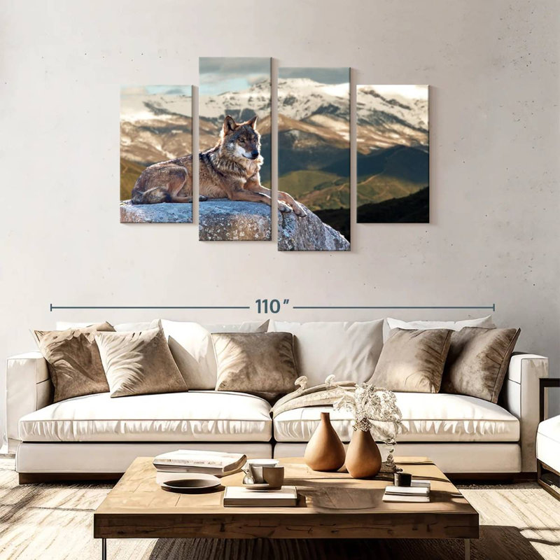 Brampt Iberian Wolf, 48" H x 75" W
