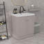 Meuble-lavabo autoportant de 30 pouces avec lavabo en résine
