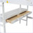 Modern Loft Bed with Built-in Desk with Two Drawers, and Storage Shelves and Drawers