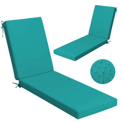 Outdoor 3'' Chaise Lounge Seat / Back Cushion, 80" X 26", Waterproof Fade Resistant (set Of 2)